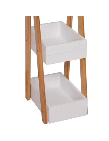 HOMCOM 3 Tier Bathroom Shower Caddy Freestanding Rack Storage Unit Shelf Organiser