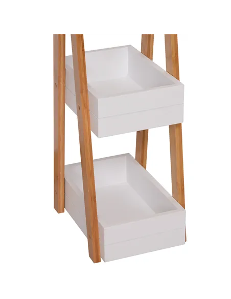 HOMCOM 3 Tier Bathroom Shower Caddy Freestanding Rack Storage Unit Shelf Organiser