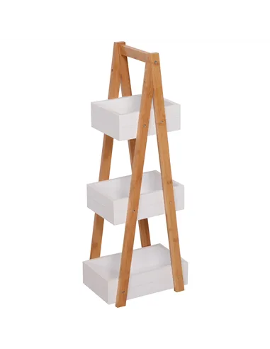 HOMCOM 3 Tier Bathroom Shower Caddy Freestanding Rack Storage Unit Shelf Organiser