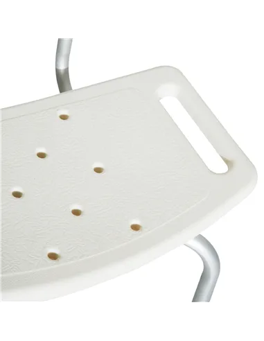 HOMCOM Bath Chair Shower Stool Safety Seat Bathroom Adjustable Positions Elderly Aids