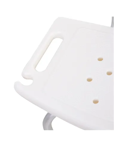 HOMCOM Bath Chair Shower Stool Safety Seat Bathroom Adjustable Positions Elderly Aids