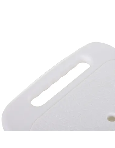 HOMCOM 8-Level Height Adjustable Bath Stool Spa Shower Chair Aluminum w/ Non-Slip Feet, Handle for the Pregnant, Old, Injured