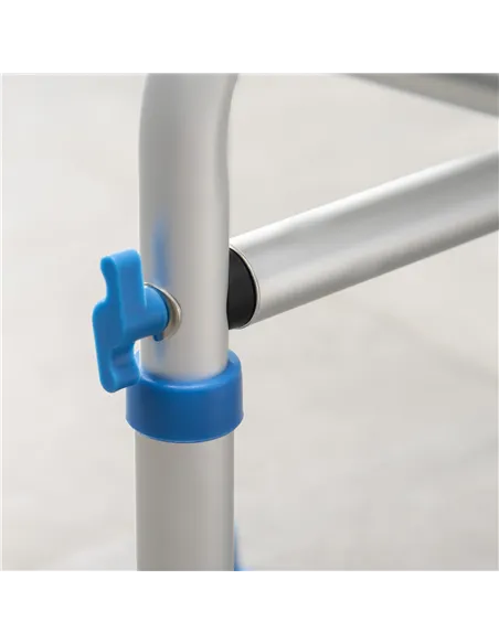 HOMCOM 44-51.5cm Aluminium Frame Shower/Bath Stool - Blue