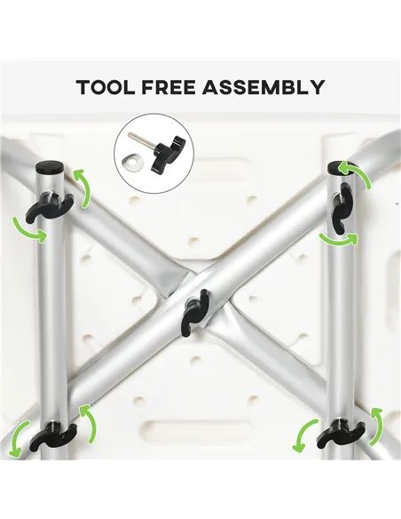 HOMCOM Shower Stool with Backrest, Height Adjustable Shower Chair with Anti-slip Foot Pads, Shower Head Holder, Green