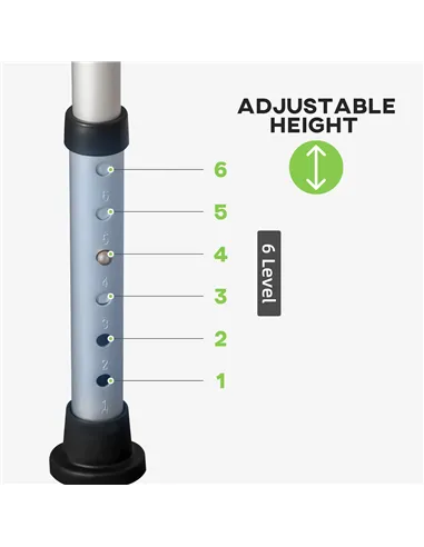 HOMCOM Shower Stool with Backrest, Height Adjustable Shower Chair with Anti-slip Foot Pads, Shower Head Holder, Green