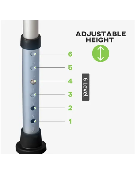 HOMCOM Shower Stool with Backrest, Height Adjustable Shower Chair with Anti-slip Foot Pads, Shower Head Holder, Green