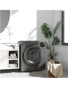 HOMCOM 6kg Vented Tumble Dryer, Freestanding, Wall Mounted, Stackable, Portable Dryer with 7 Programmers, Grey 2