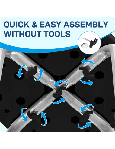 HOMCOM Shower Chair, Height Adjustable Aluminium Shower Stool with Non-Slip Feet for Disabled, Elderly, Black