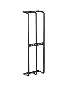 HOMCOM Six Large Towel Metal Holder, with Mounting Accessories