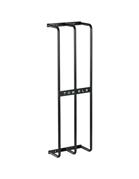 HOMCOM Six Large Towel Metal Holder, with Mounting Accessories