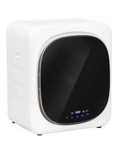 HOMCOM 4kg Vented Tumble Dryer with Deodorize, Smart Mode, 800W Compact Tumble Dryer with Stainless Steel Tub, Front Load, for F