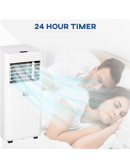 HOMCOM 9000 BTU Portable Air Conditioner for Cooling Dehumidifier Fan, Air Conditioning Unit for Room up to 28m², with Remote, 2