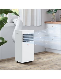 HOMCOM 7000 BTU Air Conditioning Unit, 3-in-1 Portable Air Conditioner, Dehumidifier, Cooling Fan with 2 Speeds, 24H Timer, Remo 2