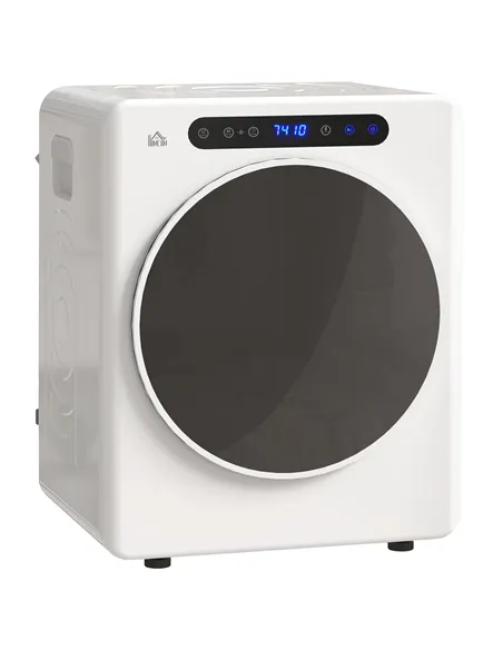 HOMCOM 4kg Compact 40-60℃  Tumble Dryer - White