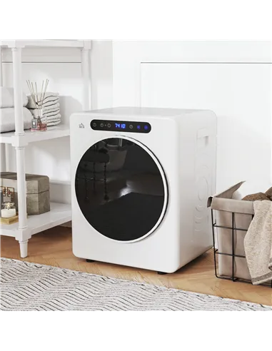 HOMCOM 4kg Compact 40-60℃  Tumble Dryer - White