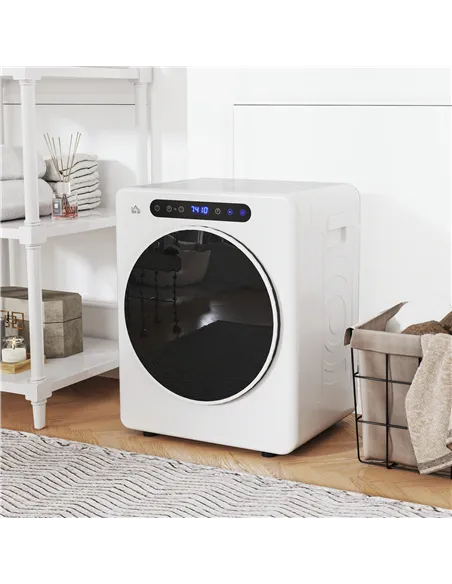 HOMCOM 4kg Compact 40-60℃  Tumble Dryer - White