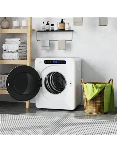 HOMCOM 4kg Compact 40-60℃  Tumble Dryer - White