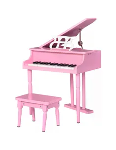 HOMCOM 30 Keys Mini Kids Piano for Child with Music Stand and Bench Best Gifts Toy