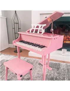 HOMCOM 30 Keys Mini Kids Piano for Child with Music Stand and Bench Best Gifts Toy 2