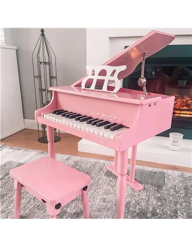 HOMCOM 30 Keys Mini Kids Piano for Child with Music Stand and Bench Best Gifts Toy