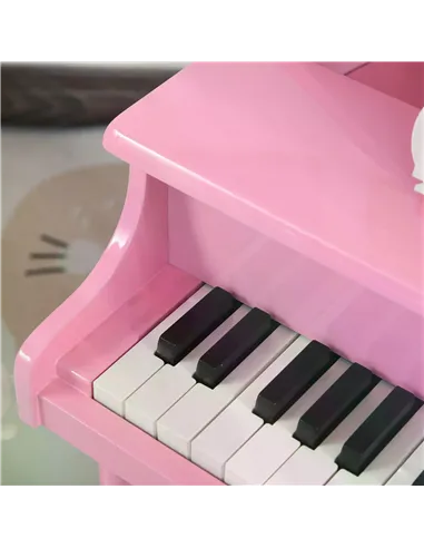 HOMCOM 30 Keys Mini Kids Piano for Child with Music Stand and Bench Best Gifts Toy