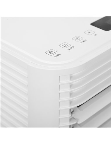 HOMCOM 9000 BTU Portable Air Conditioner for Cooling Dehumidifier Fan, Air Conditioning Unit, with Remote, 24H Timer, Window Mou