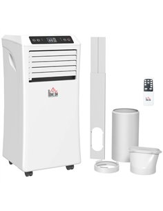 HOMCOM 10000 BTU Air Conditioning Unit, 3-in-1 Portable Air Conditioner, Dehumidifier, Cooling Fan with Remote Control, Digital 