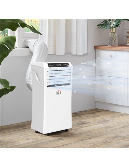 HOMCOM 10000 BTU Air Conditioning Unit, 3-in-1 Portable Air Conditioner, Dehumidifier, Cooling Fan with Remote Control, Digital 