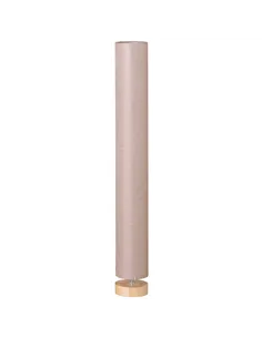 HOMCOM Floor Lamp for Living Room, 120cm Modern Standing Lamp with Linen Shade and Wooden Base, Cream