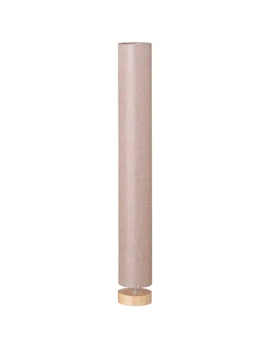 HOMCOM Floor Lamp for Living Room, 120cm Modern Standing Lamp with Linen Shade and Wooden Base, Cream