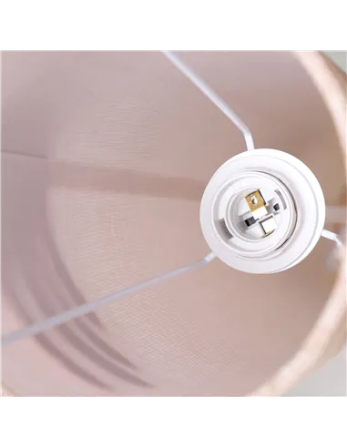 HOMCOM Floor Lamp for Living Room, 120cm Modern Standing Lamp with Linen Shade and Wooden Base, Cream