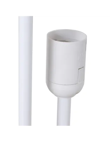 HOMCOM Floor Lamp for Living Room, 120cm Modern Standing Lamp with Linen Shade and Wooden Base, Cream