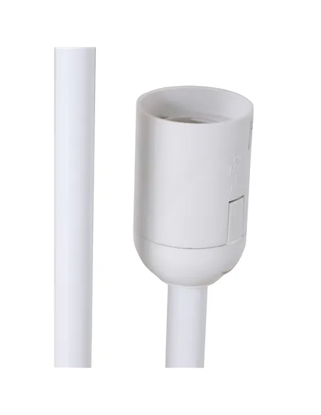 HOMCOM Floor Lamp for Living Room, 120cm Modern Standing Lamp with Linen Shade and Wooden Base, Cream