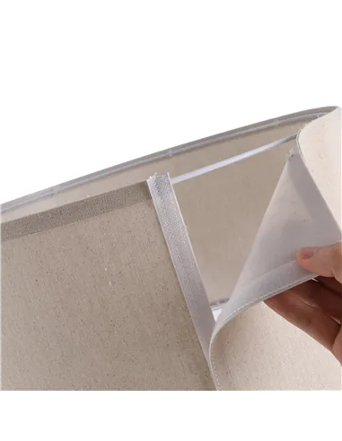 HOMCOM Floor Lamp with Elegant Wood Tripod, Free Standing E27 Bulb Lamp Versatile Use For Home Office - Beige