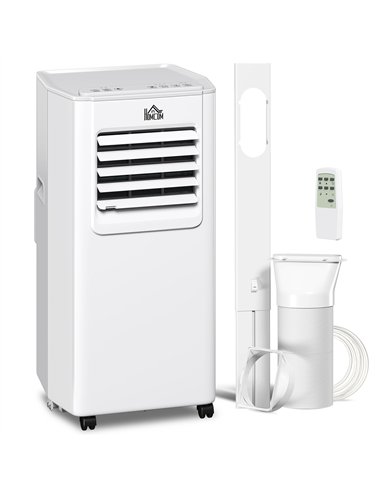 HOMCOM 5000 BTU Portable Air Conditioner, 4-in-1 Air Conditioning Unit, Dehumidifier, Cooling, Fan, Sleep Mode, with Remote Cont