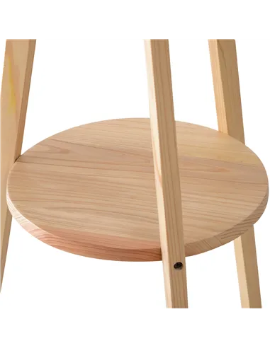 HOMCOM Tripod Floor Lamp, Freestanding Bedside Light Reading Light with Storage Shelf and Linen Shade for Living Room Bedroom, 1