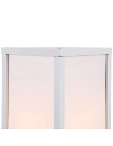 HOMCOM 3-Tier Floor Lamp, Floor Light with Storage Shelf, Reading Standing Lamp with Acrylic Shade for Living Room, Bedroom, Kit