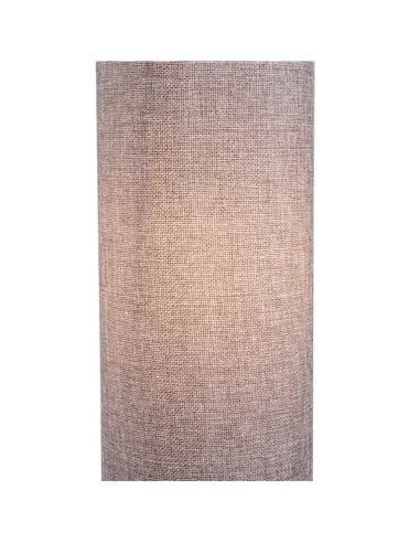 HOMCOM Floor Lamp for Living Room, 47" Modern Standing Lamp with Linen Shade, Wooden Base, Grey