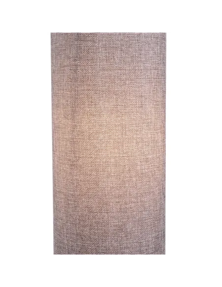 HOMCOM Floor Lamp for Living Room, 47" Modern Standing Lamp with Linen Shade, Wooden Base, Grey