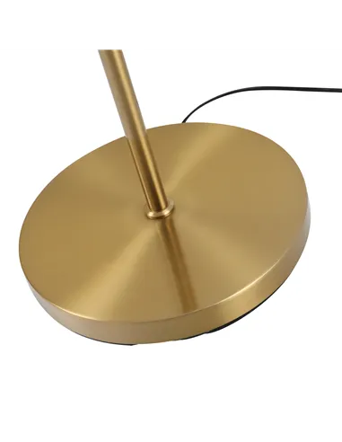 HOMCOM 2 Lights Tree Floor Lamp for Living Room with Globe Lampshade, Standing Lamp for Bedroom, Bulb not Included, Gold Tone