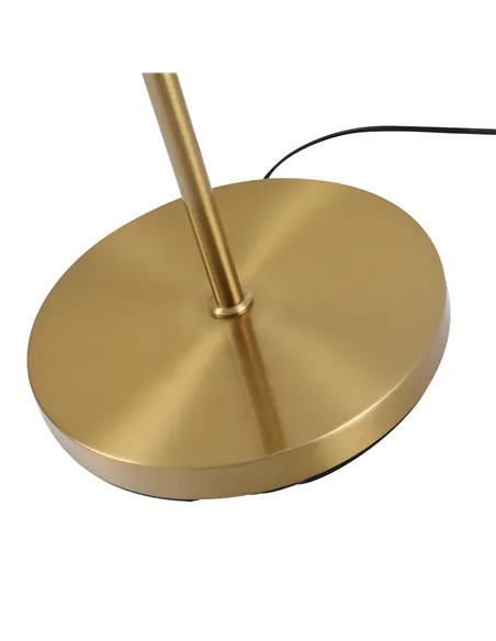 HOMCOM 2 Lights Tree Floor Lamp for Living Room with Globe Lampshade, Standing Lamp for Bedroom, Bulb not Included, Gold Tone