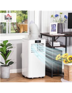 HOMCOM 8000 BTU Air Conditioning Unit, 3-in-1 Portable Air Conditioner, Dehumidifier, Cooling Fan with Remote Control, Digital D 2