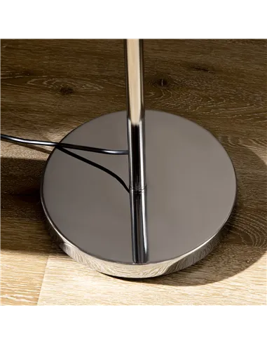 HOMCOM Crystal Floor Lamps for Living Room Bedroom with 5 Light, Modern Upright Standing Lamp, 34x25x156cm, Silver