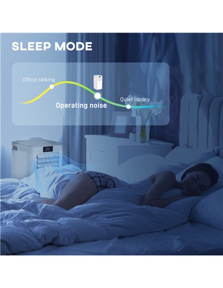 HOMCOM 8000 BTU Air Conditioning Unit, 3-in-1 Portable Air Conditioner, Dehumidifier, Cooling Fan with Remote Control, Digital D