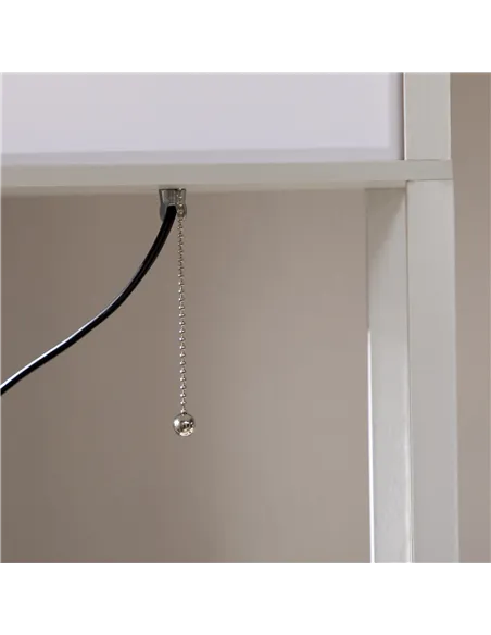 HOMCOM 156cm Floor Lamp Shelving Unit - White