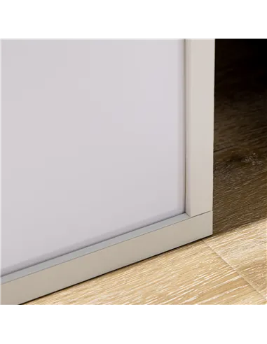 HOMCOM 156cm Floor Lamp Shelving Unit - White