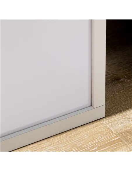 HOMCOM 156cm Floor Lamp Shelving Unit - White
