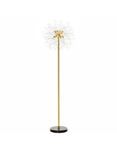 HOMCOM 160cm Dandelion-Crystallite Floor Lamp, with Foot Switch