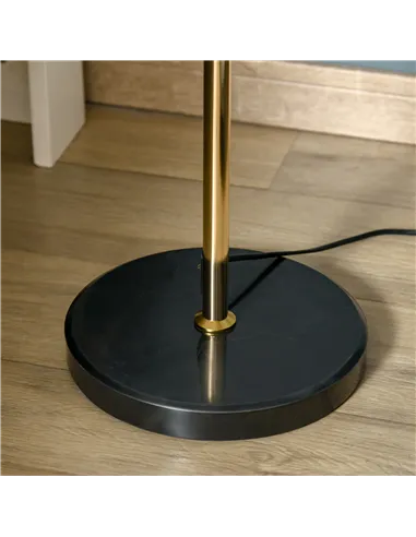 HOMCOM 160cm Dandelion-Crystallite Floor Lamp, with Foot Switch