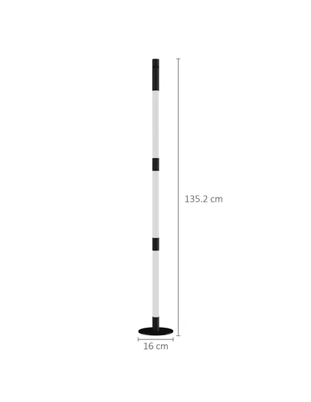 HOMCOM LED Floor Lamp with Reading Light, 360° RGB Detachable Corner Floor Lamp with App & Remote Control, Standing Lamp with Mu